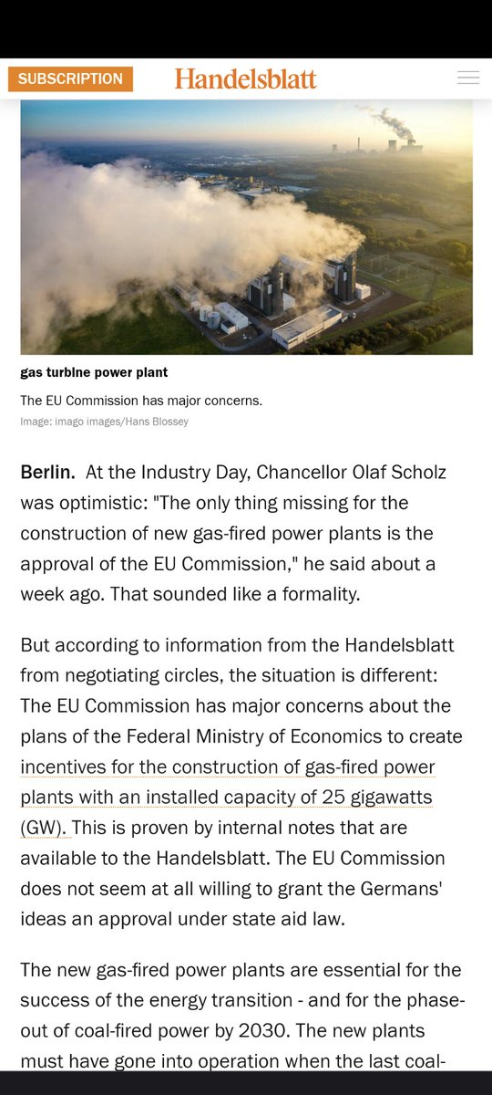 BRUSSELS REJECTS GERMANY'S COAL TO GAS TRANSITION They said nuclear couldn't replace natural gas, so it wasn't needed despite the gas crisis. They said Germany's coal phaseout was coming by 2030, so no need to keep nuclear. Barefaced, obvious lies. Now it's falling apart.