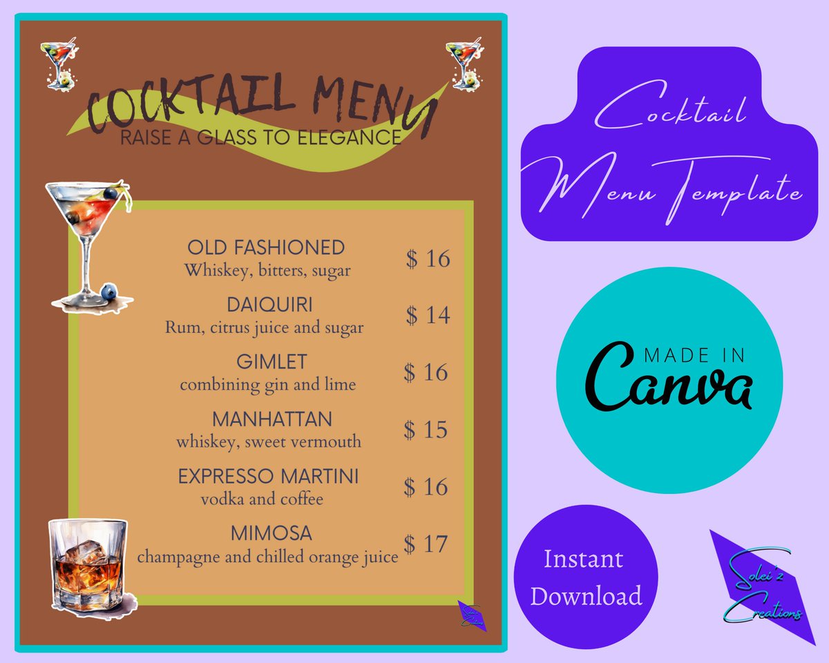 MariCreates's tweet image. Excited to share the latest addition to my #etsy shop: Bar Menu Template, Canva Menu Template, Editable Menu, Drink Menu, Wedding Bar Menu, Unique Design Menu, Cocktail Menu, Custom Menu Template etsy.me/3pq752H #menutemplate #weddingmenu #drinkmenu #custommenu