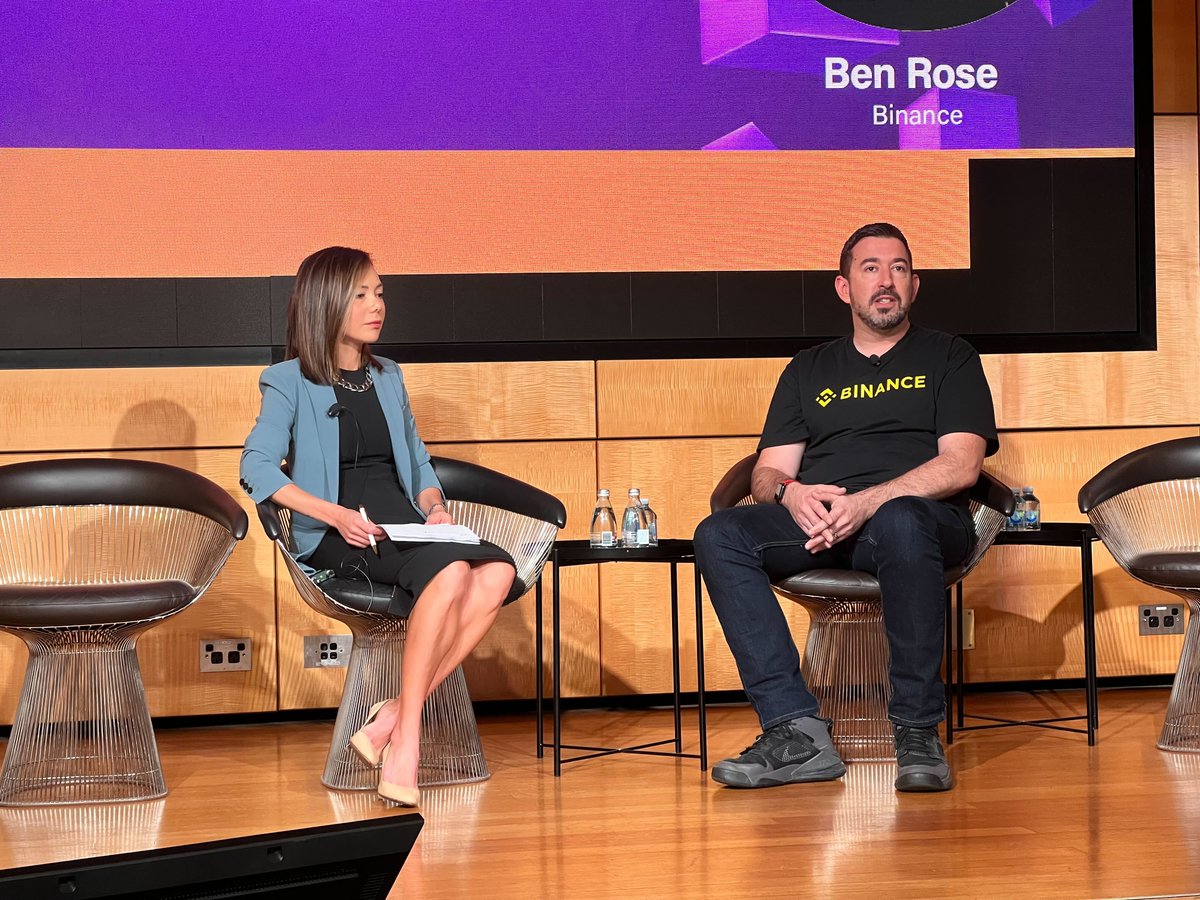 Cointelegraph's tweet photo. @MikeBacina @BlockchainAUS .@mrbenrose, Regional General Manager of @binance ANZ opens up about the exchange’s debanking in Australia here at #AustralianBlockchainWeek https://t.co/2wMEwrYGKL