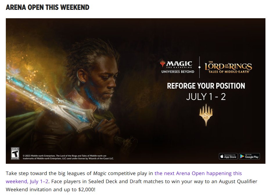 Robert Taylor🔥 on Twitter "MTG Arena Announcements for June 26 mtg 
