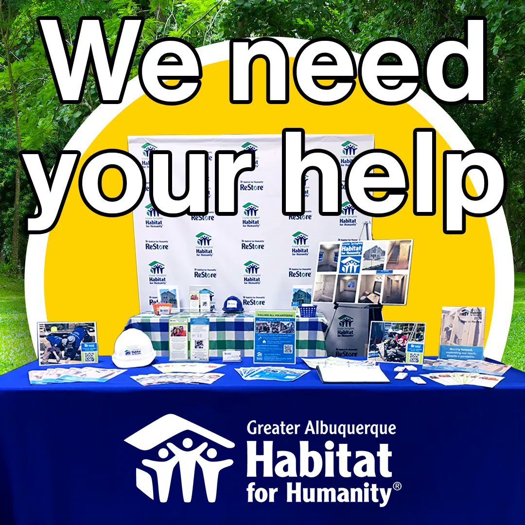 Do you want to volunteer and help educate others on what we do?  No experience necessary
Email Regina@HabitatABQ.org with the subject line: State Fair Volunteer
#volunteer #statefair #volunteering #nmtrue #albuquerque #burque #giveback #getinvolved #habitatabq #habitatforhumanity