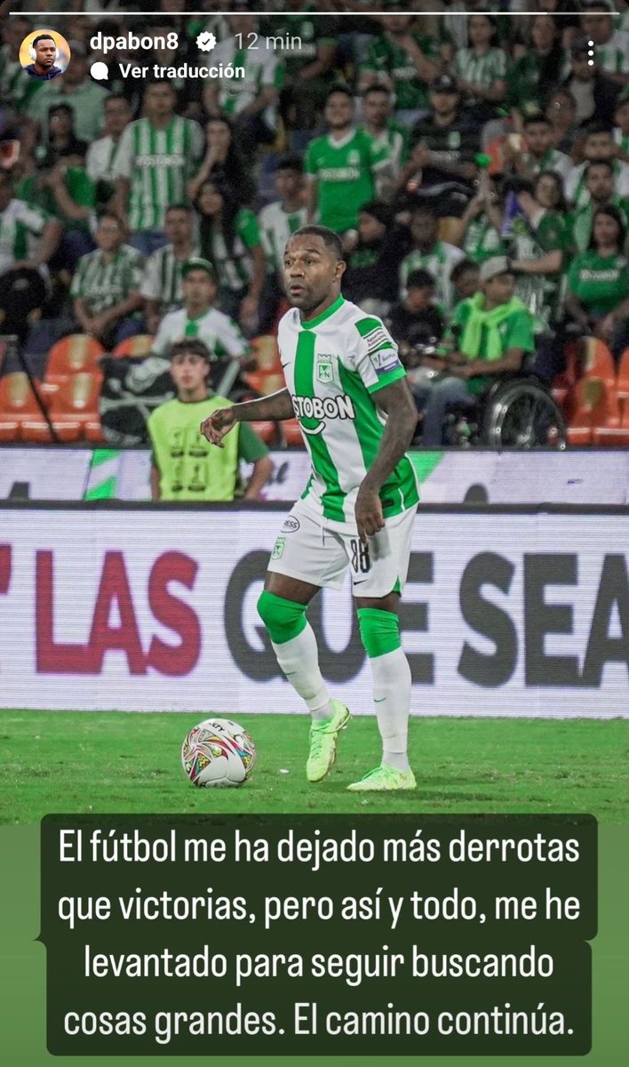 NOTICIASDEVERDE's tweet photo. Dorlan Mauricio Pabón Ríos en su cuenta de Instagram. #VamosNacional #VamosTodosJuntos https://t.co/bovwcwulTN