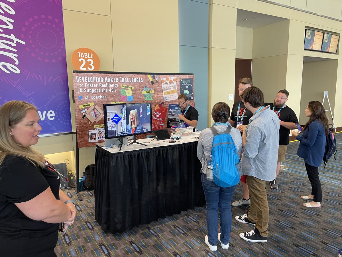 Off and running at #ISTE We are getting questions and don’t start for another 30 minutes! #HereWeGo