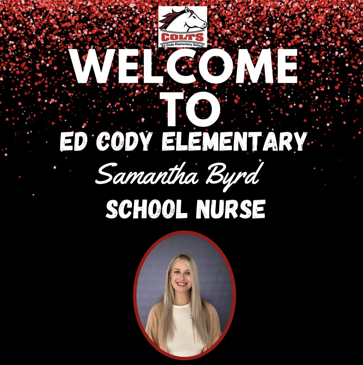 Welcome Samantha to our Cody Family! We are happy to have you join us!!!  @NISDCody #wegopublic #educatorscan #wemakethedifference #crazyboutcody