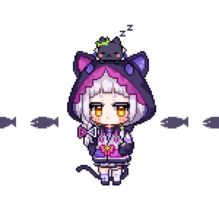 かわいい！！！！！！！！！
#紫咲シオン新衣装 #シオンの書物 #pixelart #ドット絵