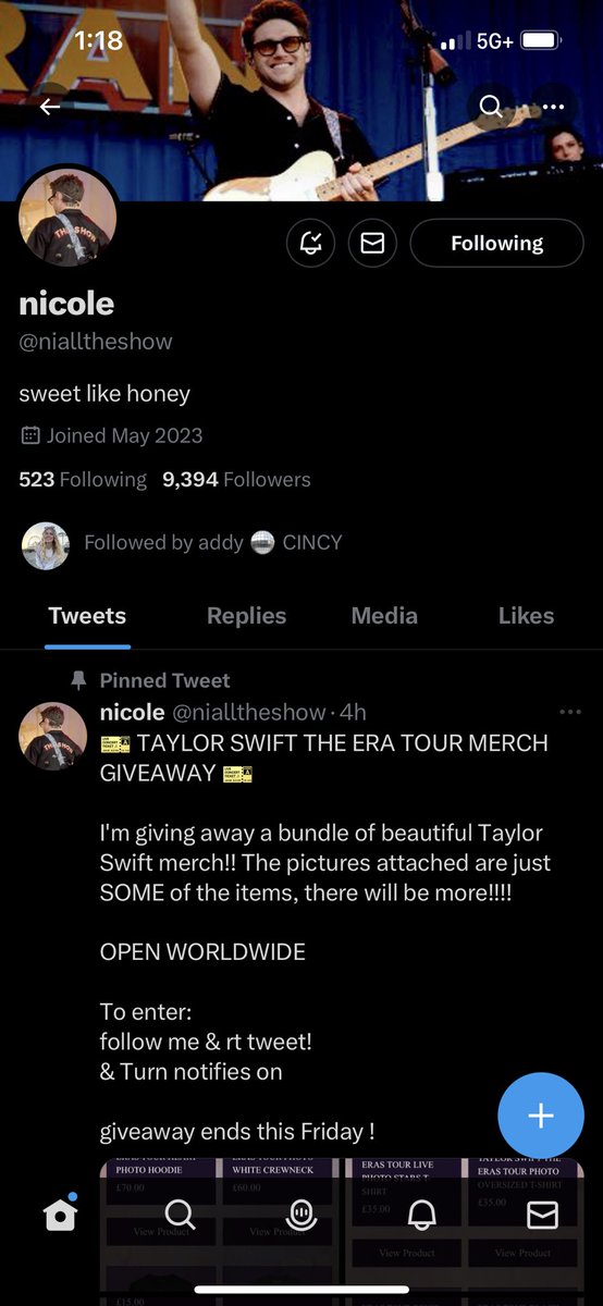 nb7437's tweet photo. @nialltheshow @taylorswift13 Done. This is amazing tysm!! https://t.co/Klj638gZpI
