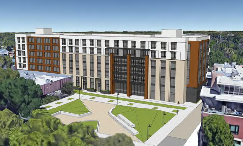 DovKadin's tweet photo. Davis is having a bit of a moment here with three big mixed-use projects within 4 blocks proposed using SB 330 and the City's new form-based downtown specific plan. It's an impressive example of how permissive, form-based zoning and by right approvals with no CEQA yields results. https://t.co/5XI1Et65cF