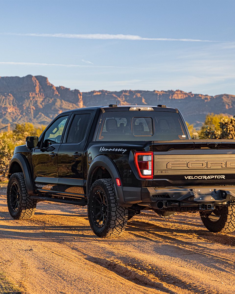 FOR SALE: The black tux every garage needs - 2023 VelociRaptor 600🤵🏻‍♂️🦖🏜️

Bring this loaded 2023 Raptor home today and discover why the VelociRaptor 600 is the world’s favorite Raptor.

Call or email for pricing and details // 1.979.885.1300 

#HennesseyPerformance #Ford #Raptor…