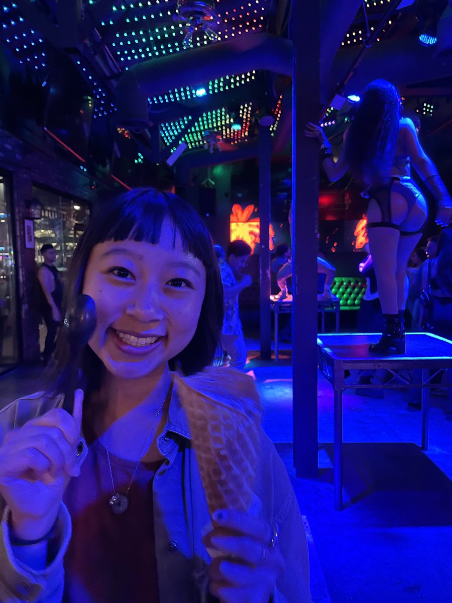 Brit On Twitter at The Strip Club Eating Ice Cream brit-on-twitter-at-the-strip-club-eating-ice-cream
