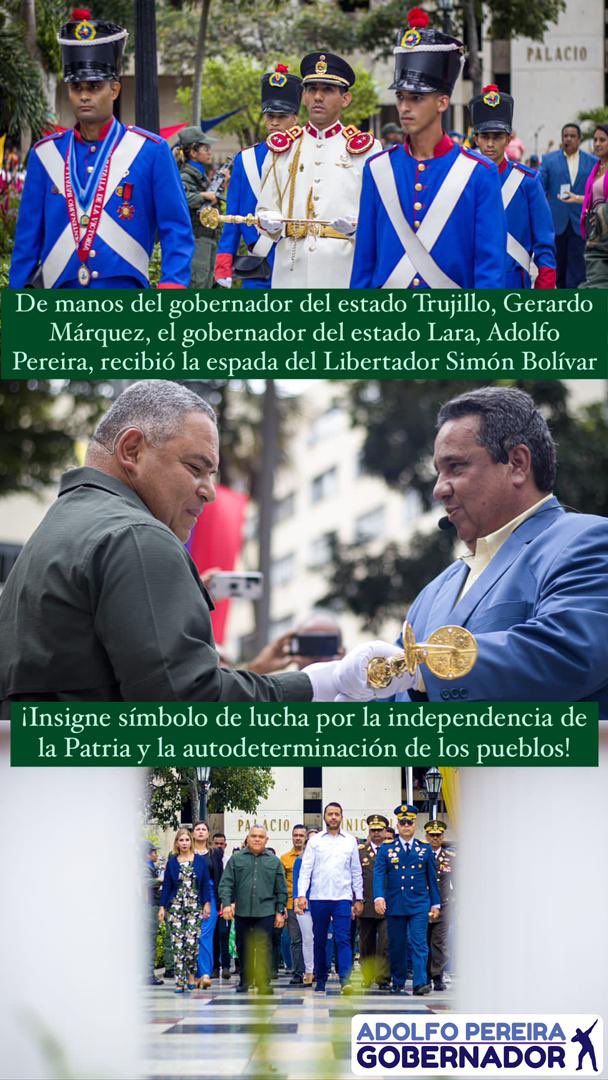 #26Jun Con la espada de Bolívar, viviremos y venceremos.