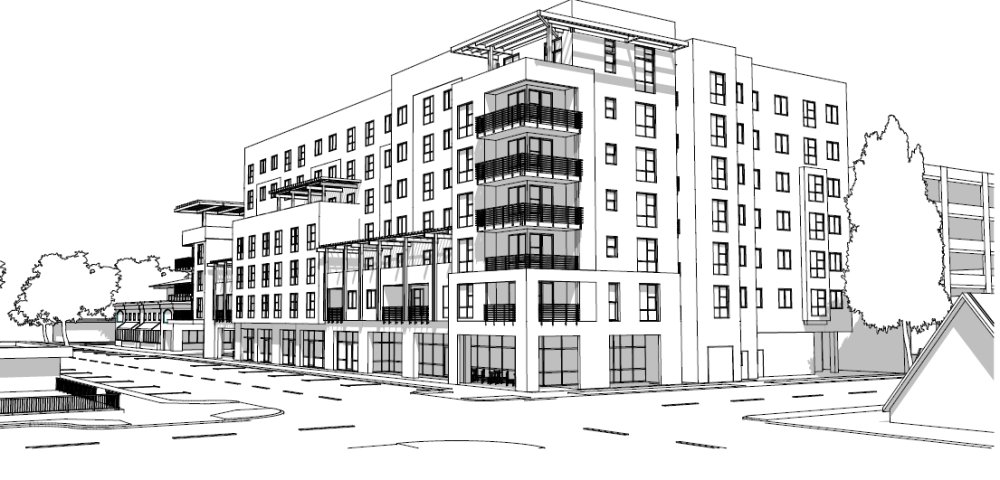 Davis is having a bit of a moment here with three big mixed-use projects within 4 blocks proposed using SB 330 and the City's new form-based downtown specific plan. It's an impressive example of how permissive, form-based zoning and by right approvals with no CEQA yields results.