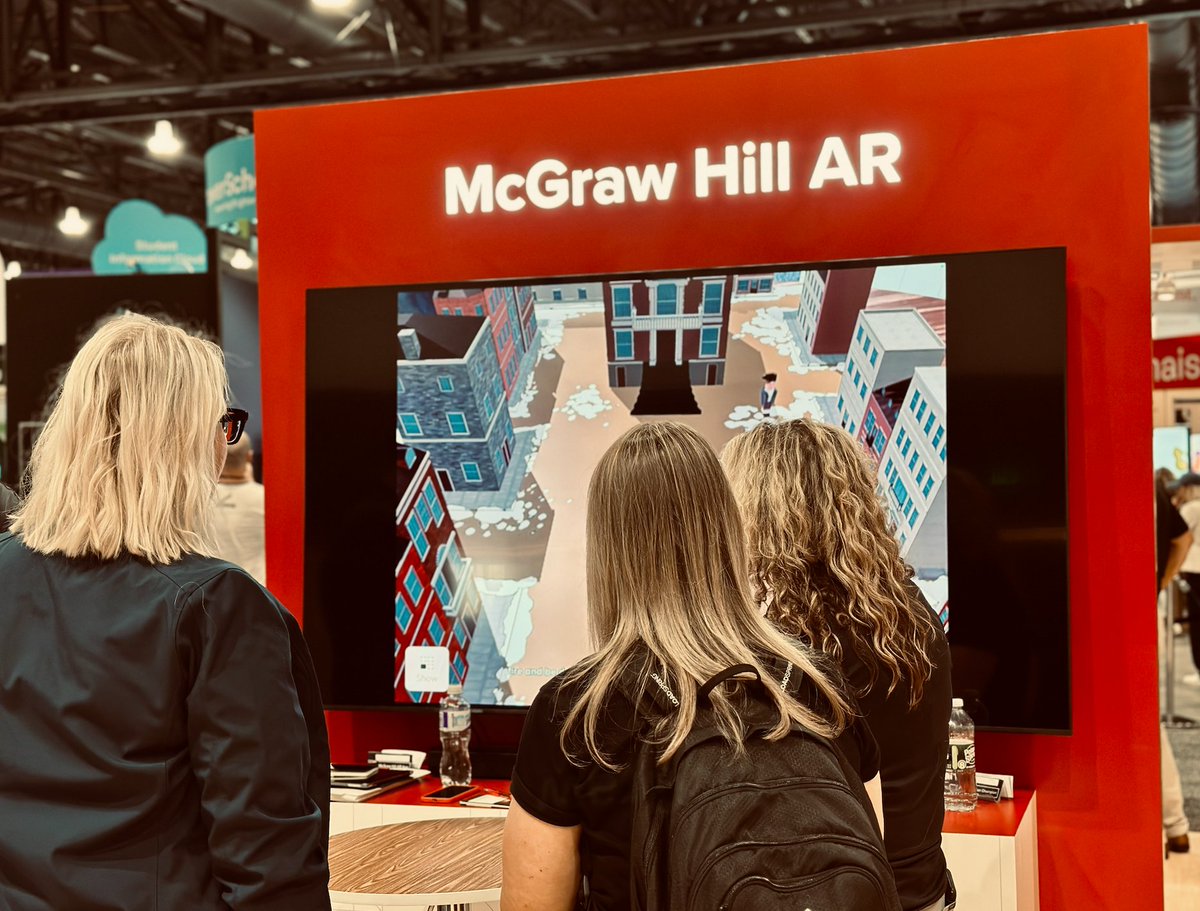 NEW at #ISTE! Our free augmented reality app created with <a href="/Verizon/">Verizon</a>, McGraw Hill AR, has added:

📱Group functionality for collaborative learning
📱New math content
📱Social studies content

#NotatISTE? Click to learn more about this award-winning app! 
👉 mhed.us/44gFekm