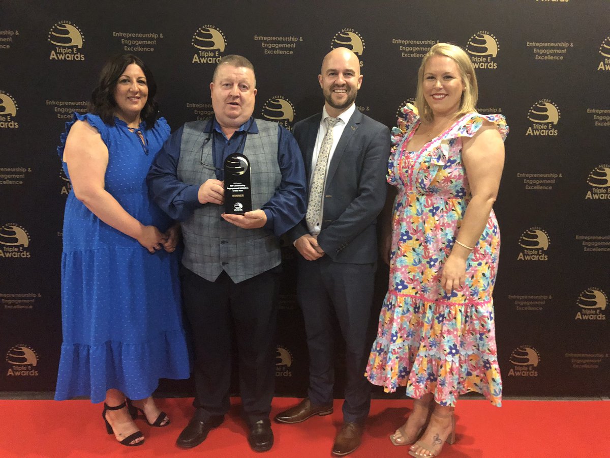 Fantastic win 🥇 for <a href="/TourismHospDept/">Tourism & Hospitality Department, MTU Cork Campus</a> <a href="/MTU_ie/">Munster Technological University</a> for Open Door Restaurant at CorkPrison. Delight to be receiving the award with <a href="/Tippchef/">JJ Healy</a> <a href="/laura___coleman/">Laura Coleman</a> <a href="/nolan_christine/">Christine  Nolan</a> big shout out to our collaborators <a href="/CMCarey_/">Colm Carey</a> <a href="/EdelCunningham4/">Edel Cunningham</a> <a href="/CarolineLucey4/">Caroline Lucey</a> #ACEEU_Awards