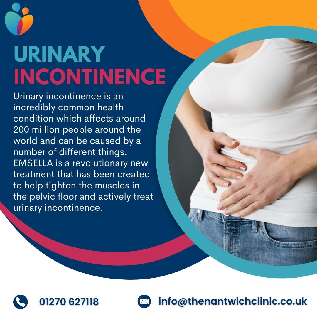 Urinary incontinence – the medical terminology for the loss of control of the bladder – is a problem that is often embarrassing and is thought to affect millions of people around the world. #urinaryincontinence #incontinence #btlemsella #emsella #nantwich #btlaesthetics