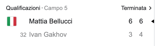 sinneristi1's tweet photo. Aggiornamenti qualificazioni #Wimbledon
#Belluci ha vinto https://t.co/HXuJTvuWgE