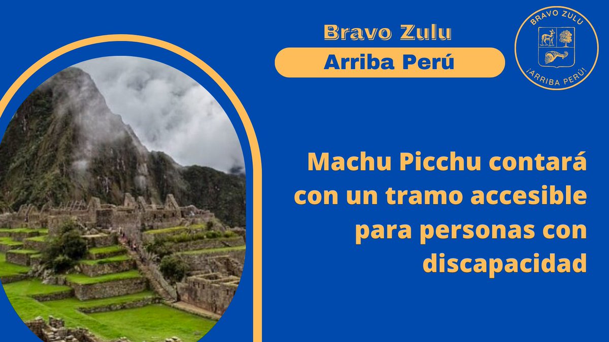 La ciudadela inca del #MachuPicchu contará próximamente con un tramo accesible para personas con discapacidad, anunció este 24 de junio del 2023 la ministra de Cultura de #Peru. #culture #Travel #turismoenlibertad