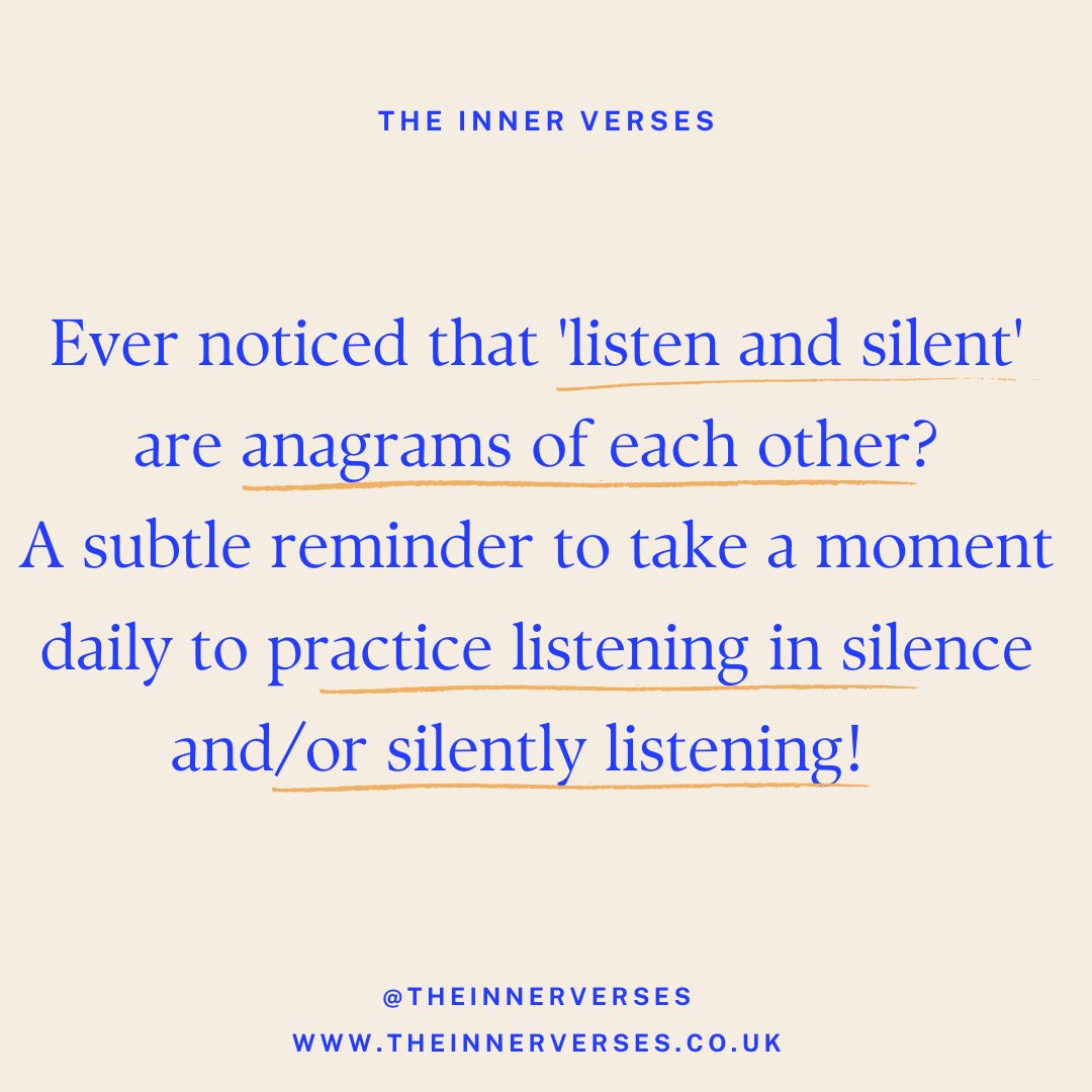 ✨Was anyone else today’s years old realising this?! Try this week to take moment to listen in silence and silently listen (there’s a difference - THREAD) #Loveyourself #selfhelp #selfawareness #affirmation #affirmations #foryou #foryoupage #selfcare