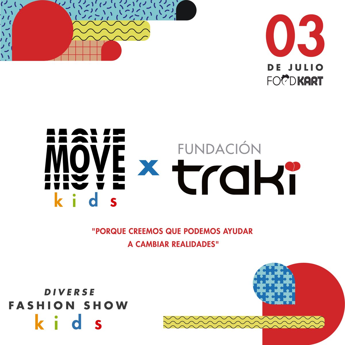 mitickera's tweet image. ¡Vive la experiencia de un desfile inclusivo al mejor estilo de Traki Kids!

#MoveKids, será un evento lleno de moda, gastronomía, entretenimiento y la belleza de la diversidad que te dejará un recuerdo verdaderamente único e inolvidable. 

03 Julio 2023
03:00
FoodCarsCcs