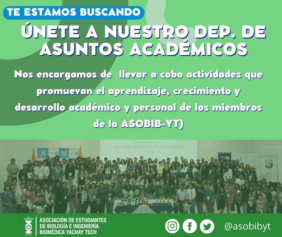 asobibyt's tweet photo. 👉🏼¿Quieres llevar a cabo actividades que promuevan el aprendizaje en la ASOBIB-YT? 🗣️🗞️

🛑El departamento de Asuntos Academicos de la ASOBIB-YT te esta buscando🛑

✨Únete a nuestro equipo✨ 
Esta es tu oportunidad para desarrollar tus habilidades en:
-Organizacion de eventos 📲 https://t.co/CF5BiGkvVC