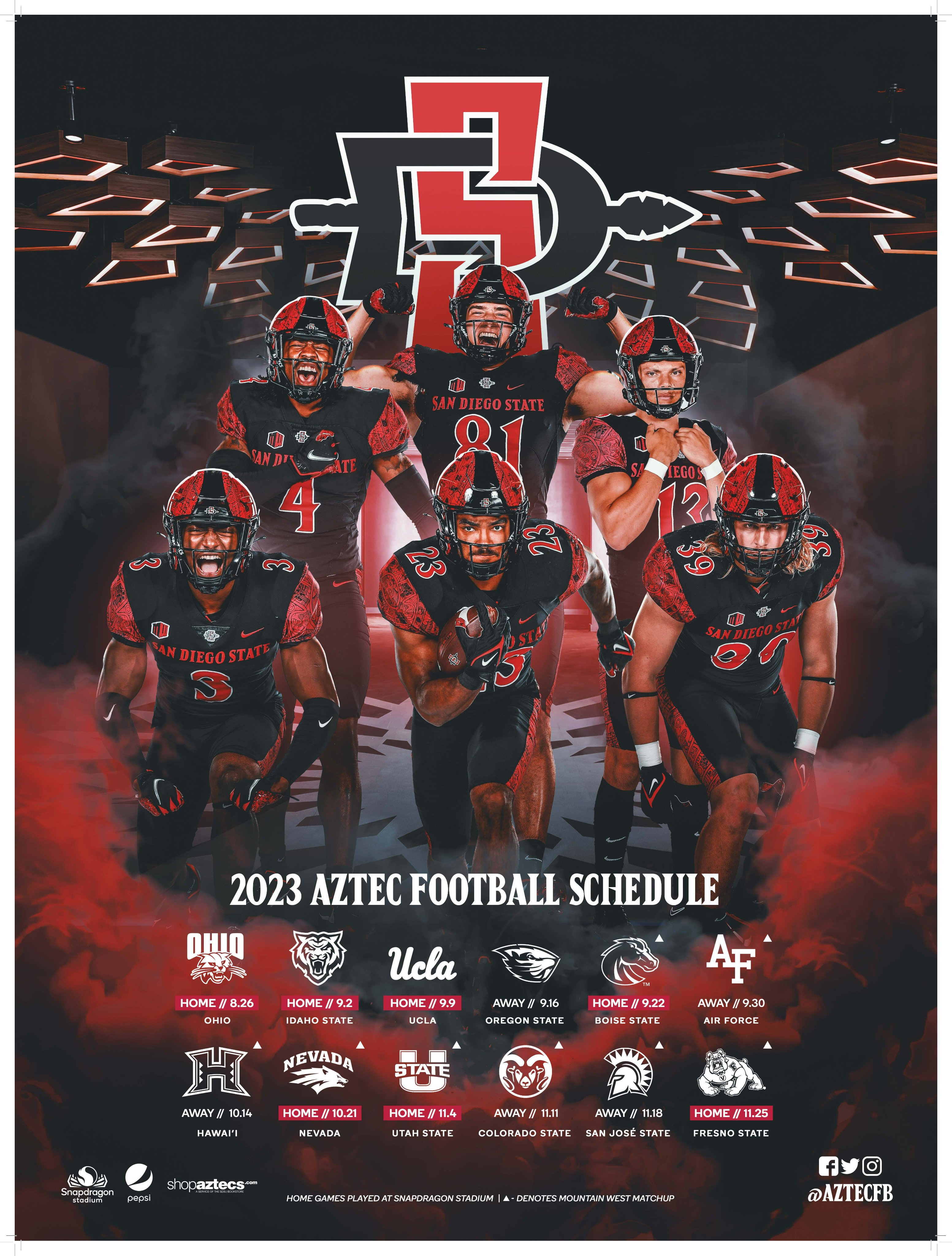 SDSU football schedule released: Aztec to play home games in