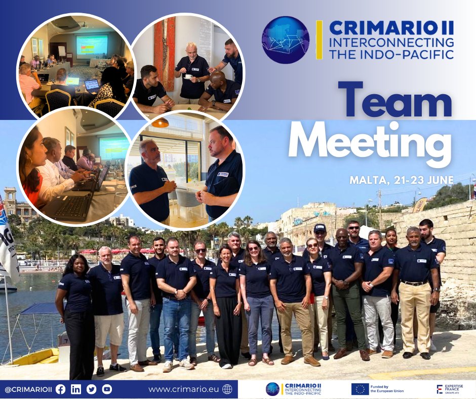 [ 🎯Highlight 🇪🇺] @CrimarioII team met to look into the project achievements since the last meeting on October 22. The team looked into the future and way forward, namely the #IORIS Governance, #ISC23 outcomes, exercise and training cycle. Good prospects lay ahead.