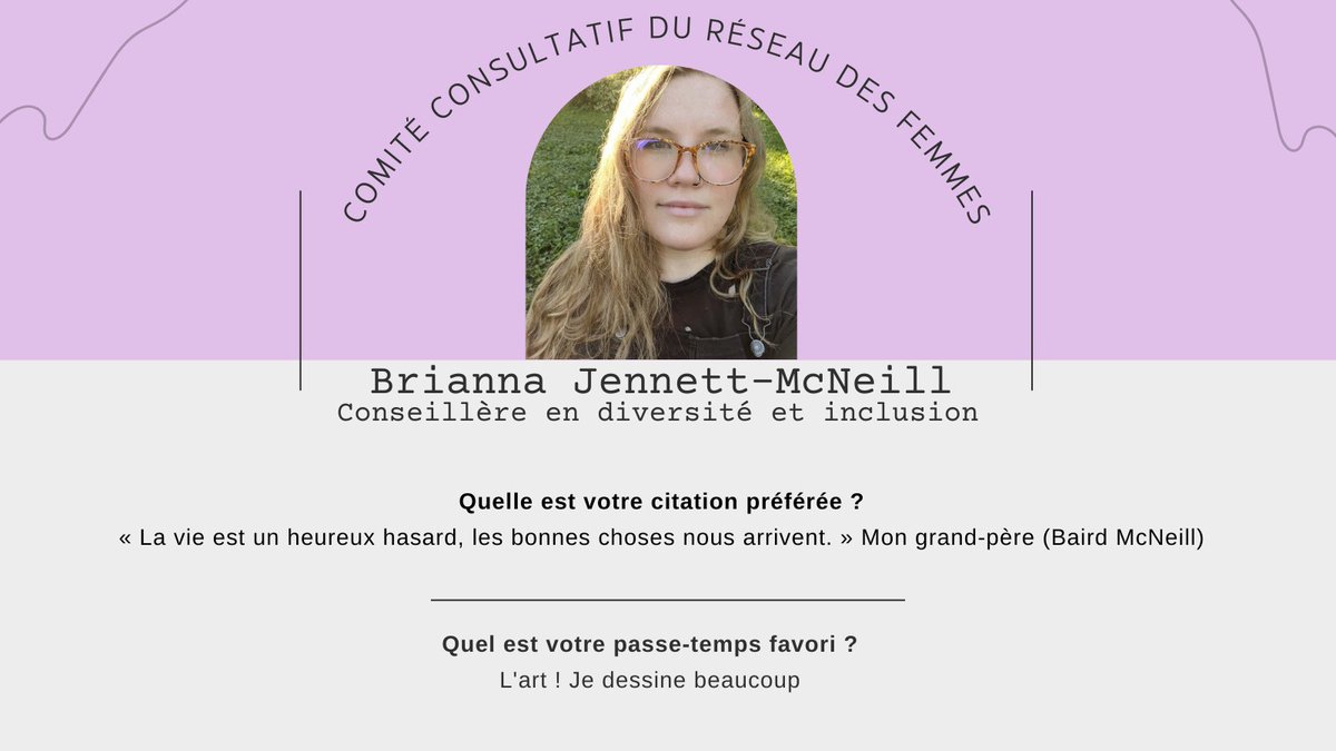 Nous sommes ravis d'accueillir à nouveau Brianna Jennett-McNeil en tant que Conseillère en diversité et inclusion au sein du réseau des femmes. Elle s'engage à promouvoir un environnement encore plus équitable et responsabilisant pour tous ! Bienvenue à Brianna !