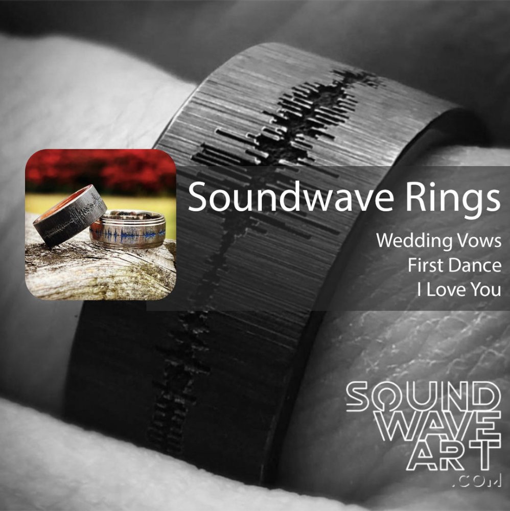 It's wedding season! Have your voice pattern engraved on your wedding ring. Vows, first dance, or simply say 'I Love You' soundwaveart.com

#soundwaverings #soundwavejewelry #soundwaveart #weddingbands #weddingrings #weddingseason #weddingvows