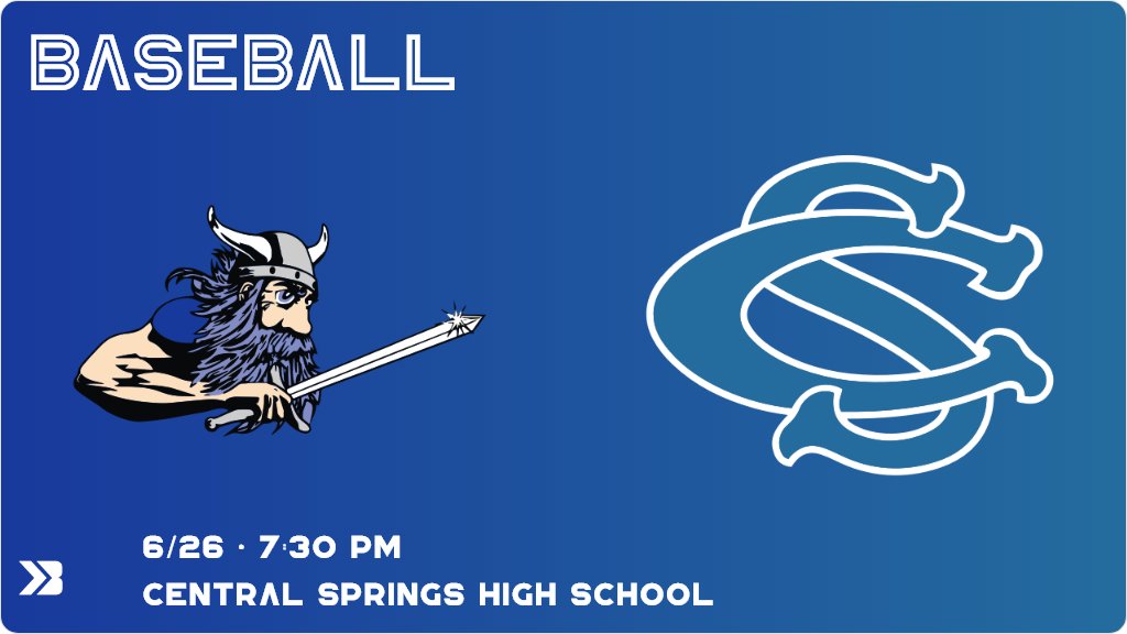 Central Springs CSD on Twitter "Baseball (Varsity) Game Day! Check