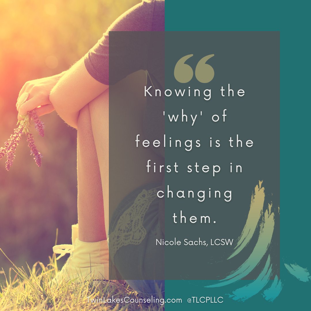 tlcpllc's tweet photo. Struggling with overwhelming emotions? Knowing the why is the first step in changing them. Let Twin Lakes Counseling help you explore and manage your feelings. #mentalhealth #selfawareness #counseling #TwinLakesCounseling https://t.co/izAmydJsWL