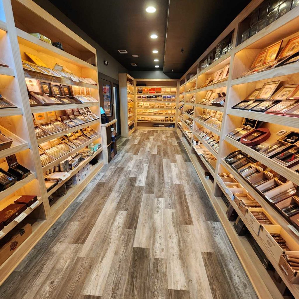 Chateaucigar's tweet photo. Now THIS is a humidor worth exploring! Double the size of our previous location's humidor, this one takes the cake! AND it's stocked (new releases included) and ready for you. Check it out, grab a smoke, and hang out in our new lounge!
.
.
#cigars #humidor #cigarlounge #cigarbar https://t.co/2hD8nxDATS
