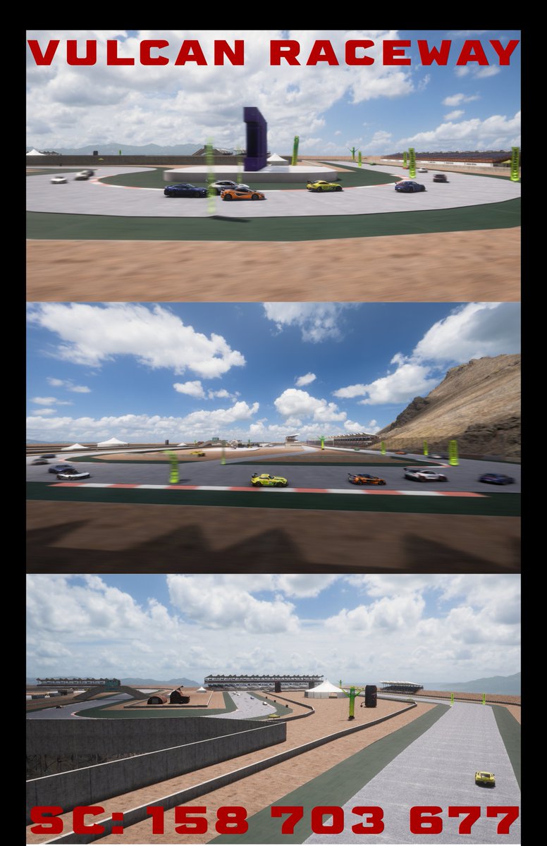 Vulcan Raceway is finally finished! I can't wait to watch @Forza_HTCC season 1 and see this track in action!

@ForzaHorizon @ForzaHorizonEsp @ForzaGuild #eventlab #EventLab #Forzashare #ForzaHorizon5 #fh5