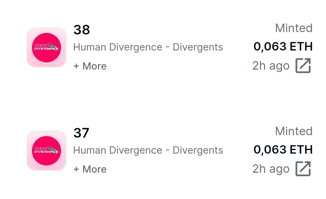 Have my 2 Diamond Capsule from <a href="/HumanDivergence/">Human Divergence</a> 🥳
Ready to be revealed in few days 🔥