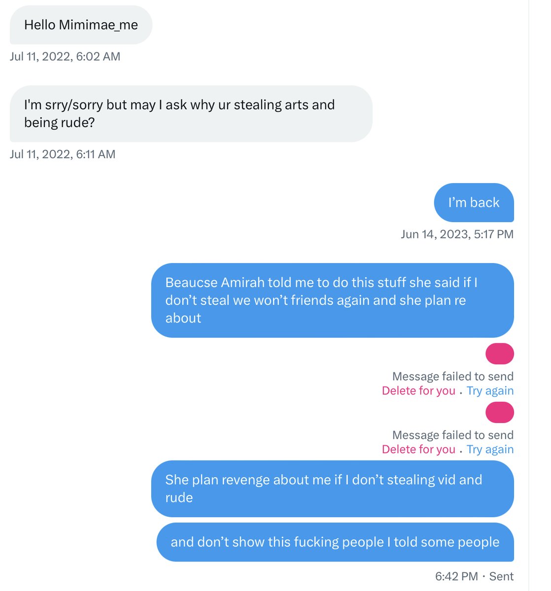 Replying  this idoit stalker😒🙄