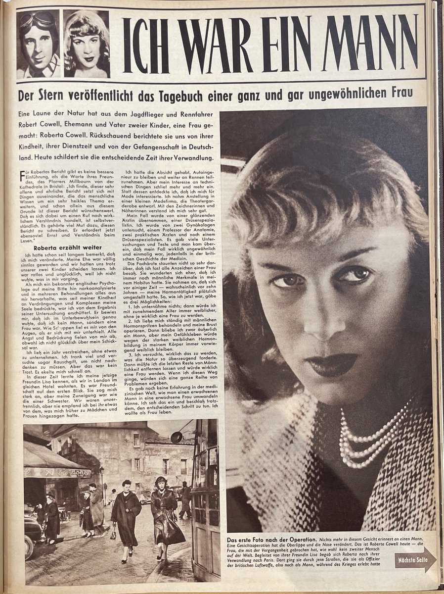 lilielbe's tweet image. Zur Recherche heute mal in die große Stadt gefahren 🏢
Und beim Einsehen von Artikeln über Hertha Wind gleich noch etwas zu Roberta Cowell gefunden 😊