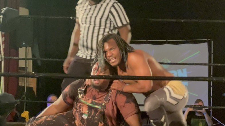 So mad I missed #Pride2023 yesterday, but making @TheBillyDixon bleed will suffice til next year. 

Might just share this picture everyday for the next 50 days 😂🤷🏾‍♂️

#SUMMEROFBOUJII
#EVERYTHINGBOUJII
#JBOUJII
#MRPWI
#PWI500 @OfficialPWI 
#BRP50 @blackrasslin 
#THISIS50