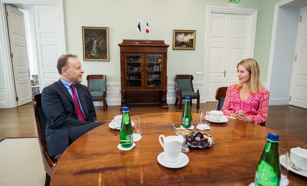 I met with the departing French Ambassador <a href="/LamourouxEric/">Eric Lamouroux</a>.

Thank you for bringing #Estonia and #France even more closer together. 

Estonia truly appreciates France as a staunch NATO ally and your military presence in Estonia.