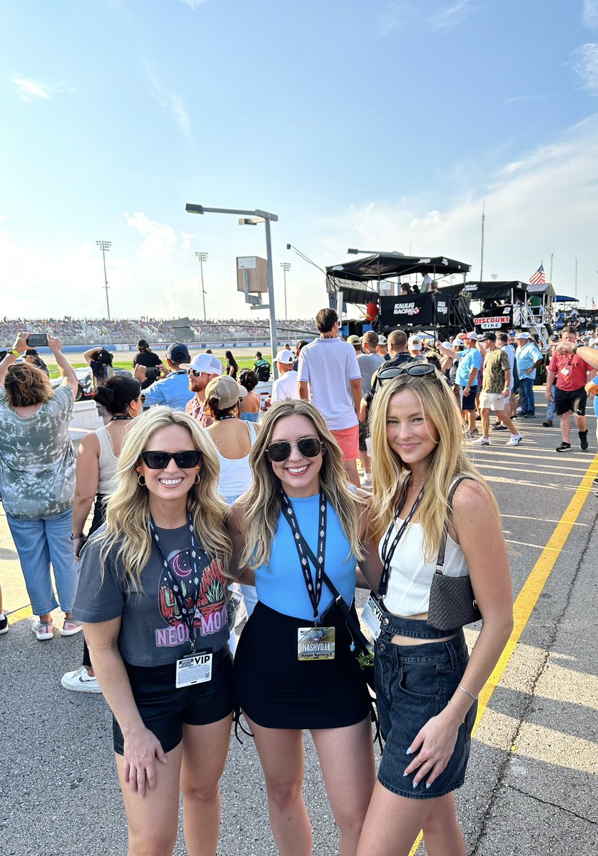 Converting my girls into NASCAR fans one race at a time 🏁 #Ally400