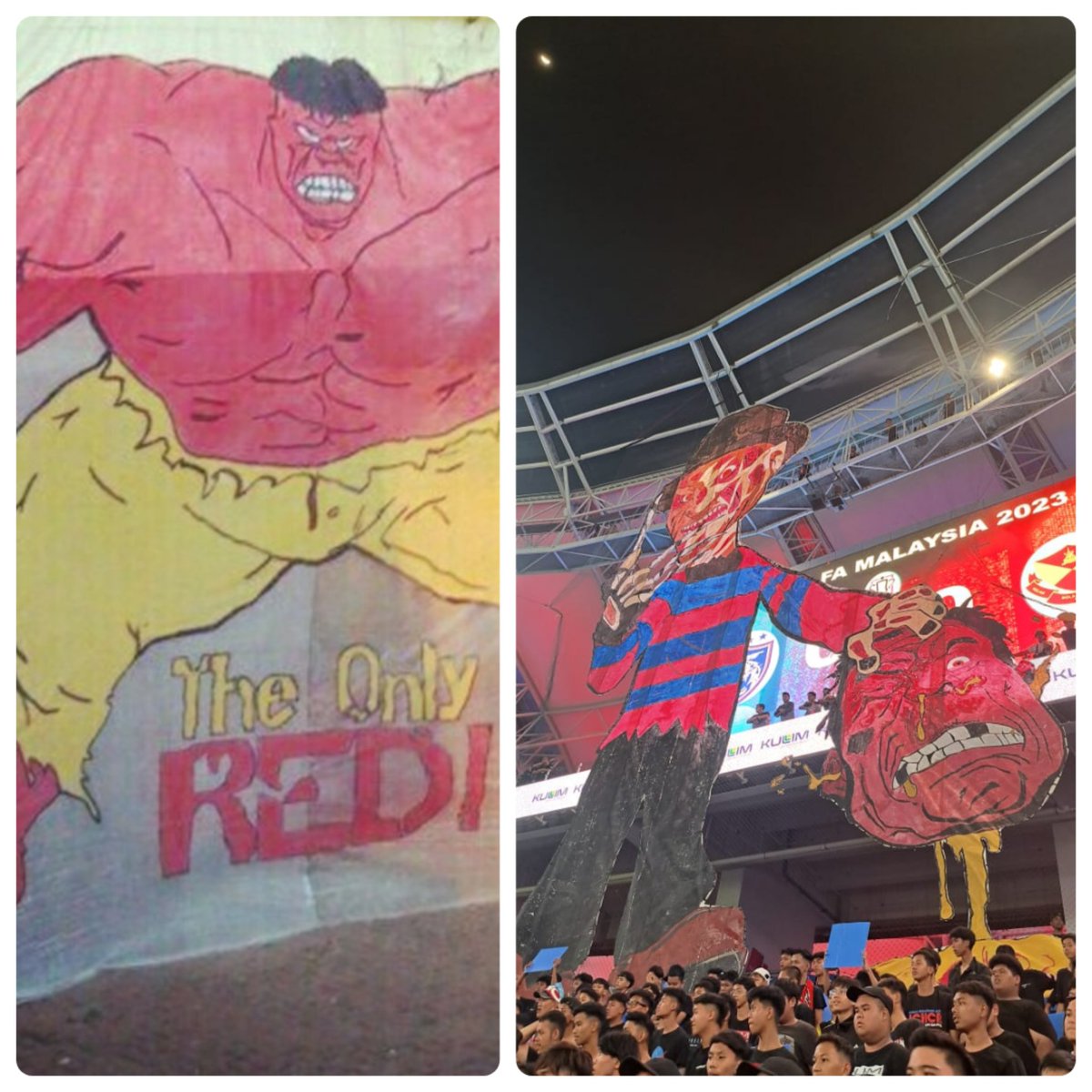 Red hulk pon kita bedok la!
Ini Boys Of Straits 🔥♥️💙🔥
#FACup
#JDTPower
#BoysOfStraitsSampaiMati