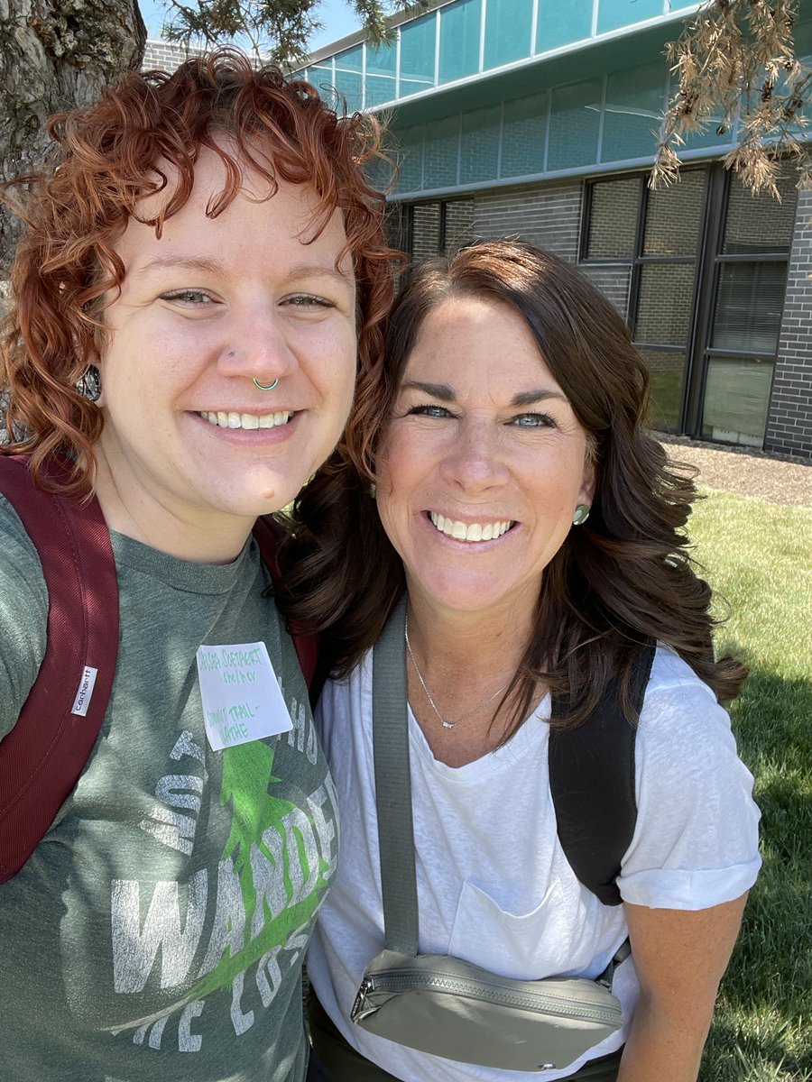 ChelseaSoetaert's tweet photo. The amazing Dena Steen and I spent our morning brainstorming and networking with other districts to grow our Sources of Strength program at the Summit. So excited to bring our new ideas to @_STMS233 students! #sourcesofstrength #OPS233 https://t.co/hB2coeJKcG
