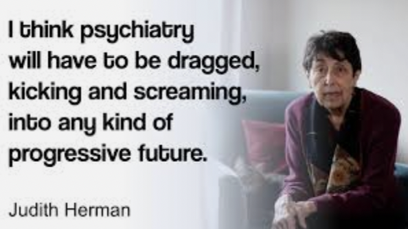 psychgeist52's tweet photo. Judith Herman — professor of psychiatry at Harvard medical school &amp; author of "Trauma and recovery."

Judith is responsible for the term 'complex PTSD,' which she tried to get into the DSM but had her requests rejected. https://t.co/DsO6zgM4Jn
