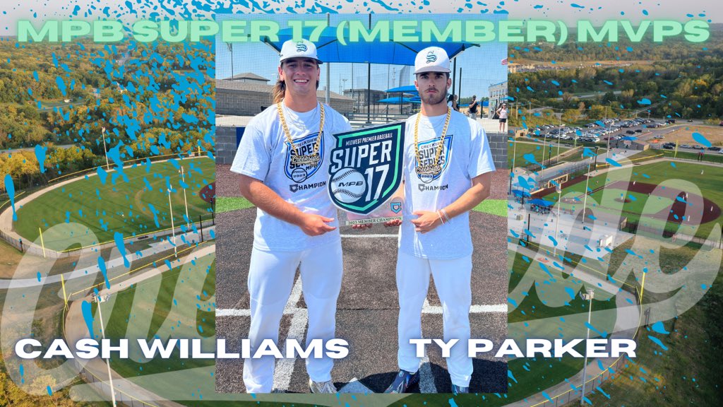PBTKansasCity's tweet photo. Cash Williams (Position Player) and Ty Parker (Pitcher) take home the MVP honors for the MPB Super 17 (Member)! Great weekend guys!
#WhyPlayAnywhereElse https://t.co/vjlofDFP6Q