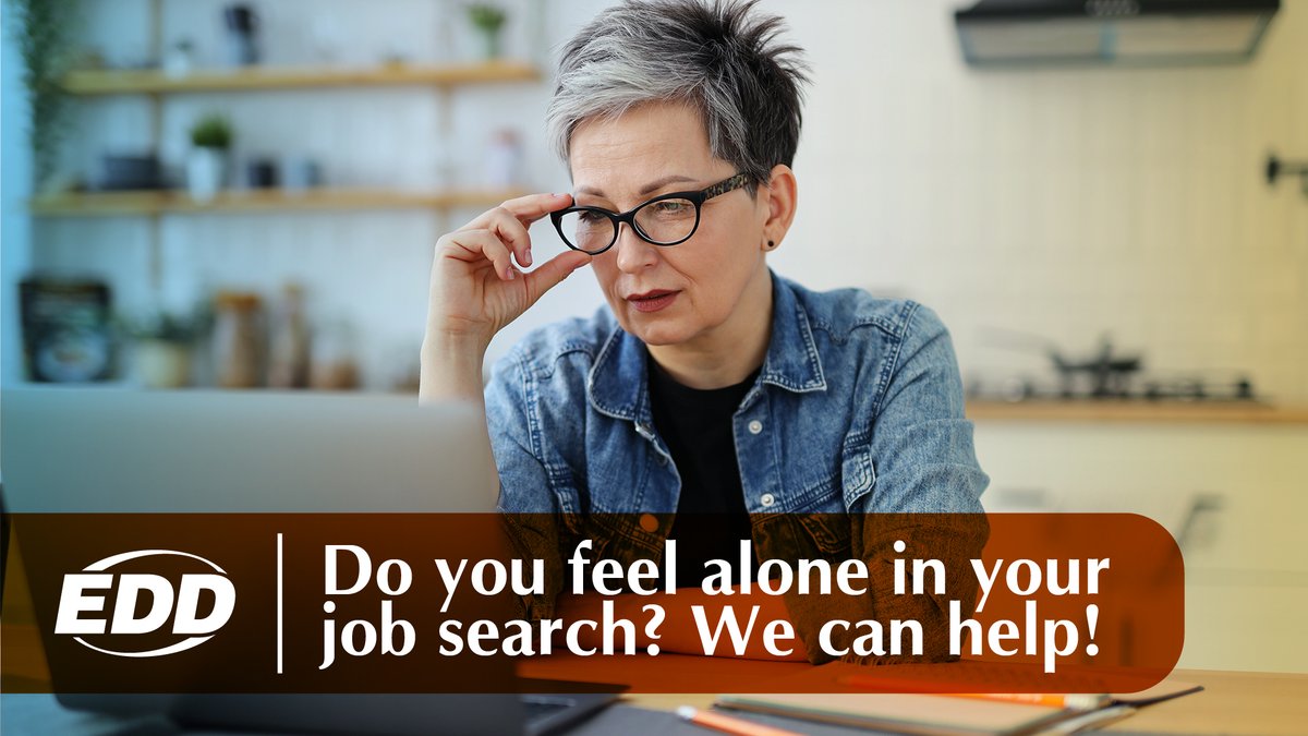 Do you feel alone in your job search? We can help!

We offer a variety of employment and job training services at no cost through America’s Job Center

💼 Visit CareerOneStop’s American Job Center Finder at Bit.ly/Job-Center-Fin… for a location near you.

#CaJobs #JobSearch