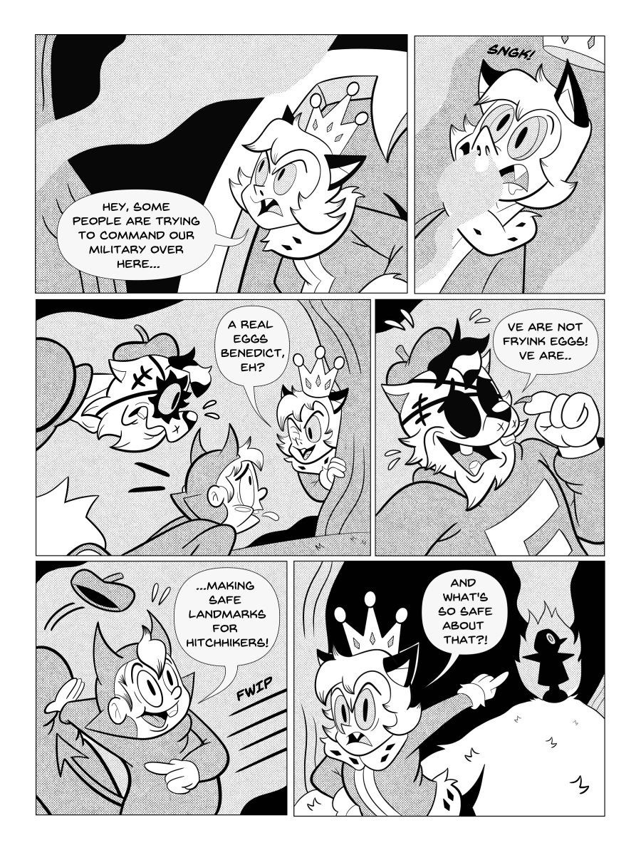 lksassi's tweet image. Here is the seventh page of Little Lilith's sixth issue. If you'd like a copy, I'm still setting up an Itch page. I'm still uploading a page a week. #comic