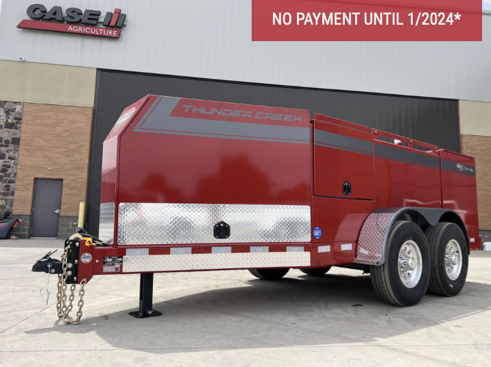We're loving this Tractor Red color Thunder Creek! Available now! See all our in-stock trailers at ow.ly/lp1b50OXpA8