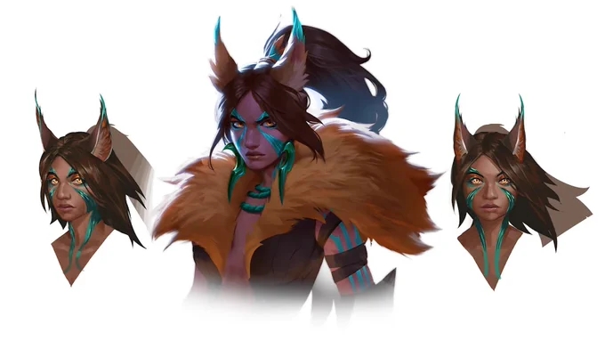 Legends of Runeterra Nidalee Concept Art