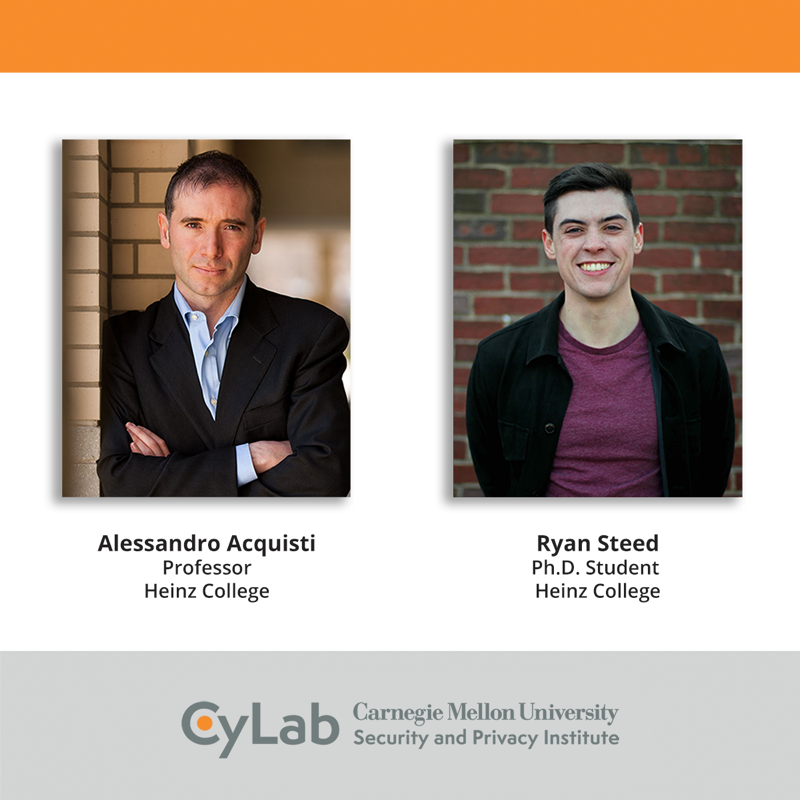 CyLab's tweet photo. Published in @CACMmag, Alessandro Acquisti (@ssnstudy) and Ryan Steed’s (@ryanbsteed) column advocates for an interdisciplinary, empirically grounded research agenda on privacy-preserving analytics (PPAs) that connects social and computer scientists.
@HeinzCollege