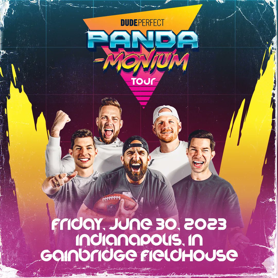 GIVEAWAY 🐼 Retweet for your chance to win 2 TIX to <a href="/DudePerfect/">Dude Perfect</a> on Friday!

NO PURCHASE NECESSARY. Void where prohibited. Starts 6/26 &amp; ends 6/29. Must be 18+ yrs. old &amp; IN resident to enter. Add’l restrictions apply. See complete rules here: bit.ly/3ysXNF3 #sweepstakes