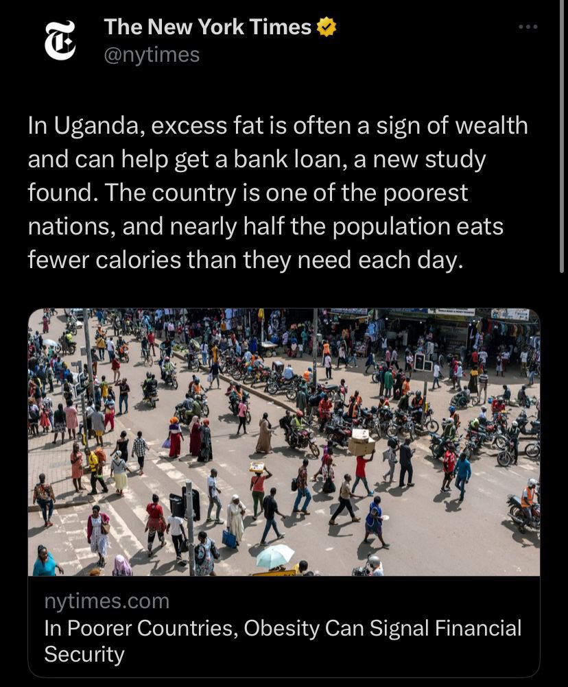 jalirabagi's tweet photo. Did you know that your big stomach can help you get a loan in Uganda?😂😂🙌🏾 https://t.co/xMhoq3NPZi