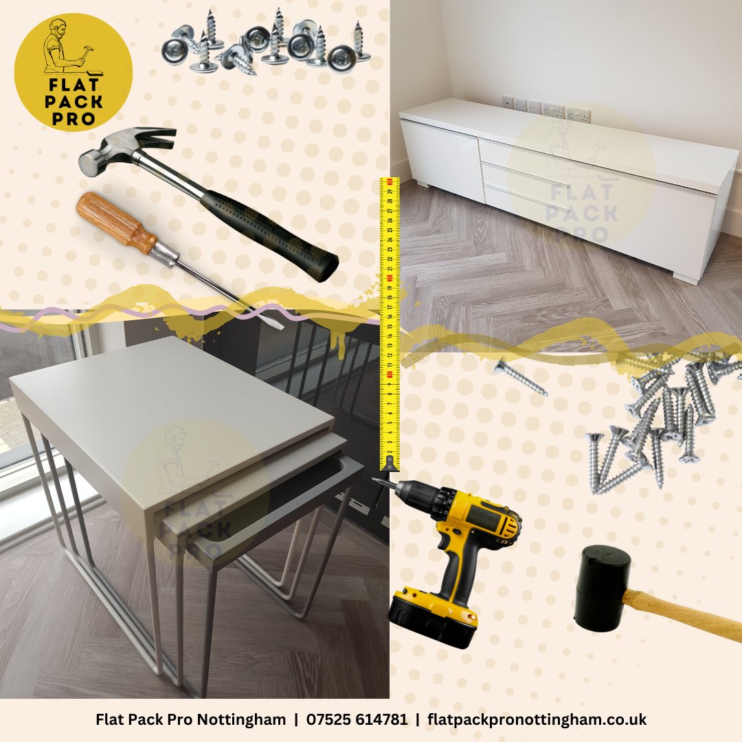 FlatPackPro's tweet photo. 🏡 Table and Chairs, TV Entertainment Unit and Nest of Tables in Woodthorpe, Nottingham🛋️📺

Need help with assembly? Visit 👉 https://t.co/59qUwp9ivC.

#Nottingham #Derby #Leicester #Woodthorpe #FlatPackProNottingham #FurnitureAssembly #HomeImprovement #LivingRoomFurniture https://t.co/IYT4fpZXgb