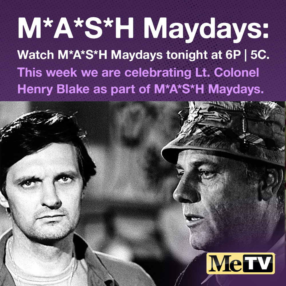What's your favorite episode featuring Lt. Colonel Henry Blake? 💬

Celebrate Lt. Colonel Henry Blake as part of M*A*S*H Maydays in June. Tune in tonight at 6P | 5C. 🪖📺

#metvnetworkofficial #metvnetwork #mashmaydays #mash4077th